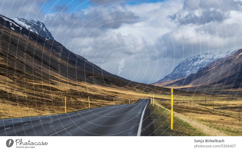 Roadtrip - ring raod N1 in iceland in summer iceland trip journey street road trip travel travelling landscape icelandic mountains clouds sky n1 holidays