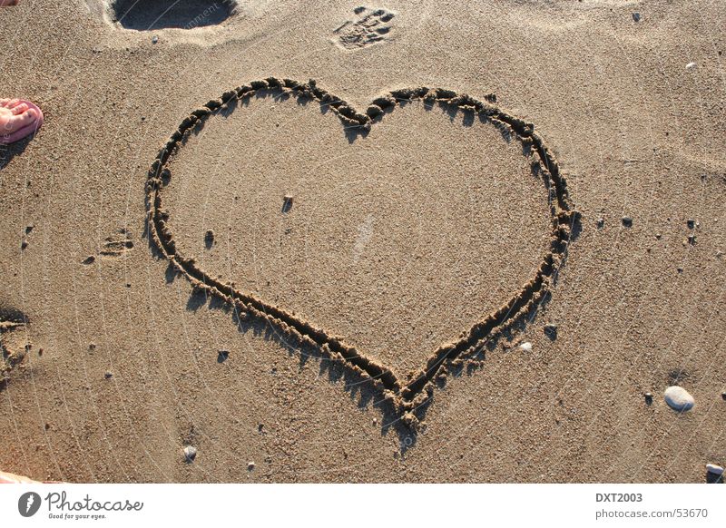 Heart in the sand Ocean Turkey Love Sand Water