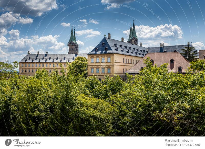 The New Residence in Bamberg, Bavaria architecture residence window bavaria bamberg medieval germany city historic palace background urban square old famous
