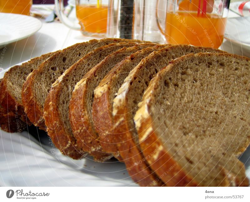 slices of bread Bread Table Window pane Nutrition