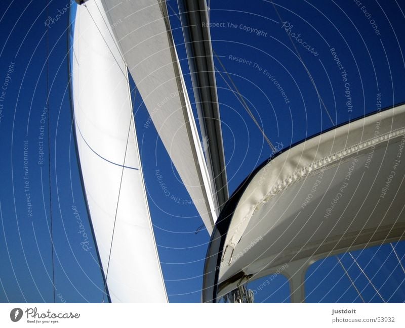 Wind in the sails Sailing White Watercraft Vacation & Travel Ocean Ijsselmeer Sky Blue Freedom Electricity pylon ship vessel boat vacation holiday seas