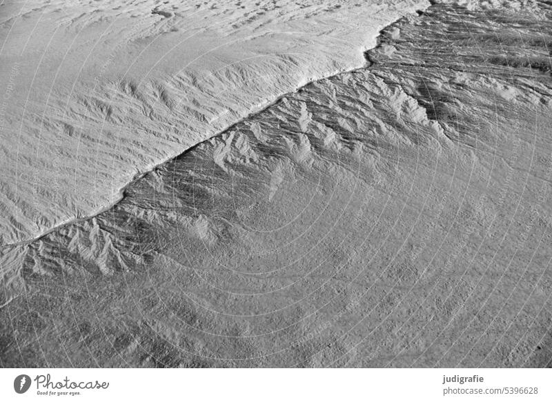 watt Mud flats North Sea Ocean Beach coast Low tide North Sea coast Structures and shapes Runlet gutter Sand Tide Nature Slick ebb and flow