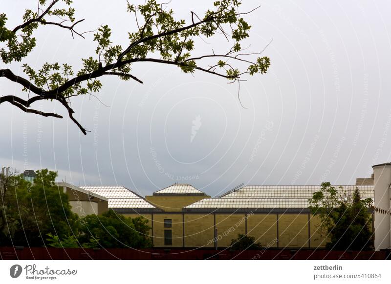 Gemäldegalerie Berlin am Kulturforum, back side Architecture Office city Germany Facade Window Worm's-eye view Building Capital city