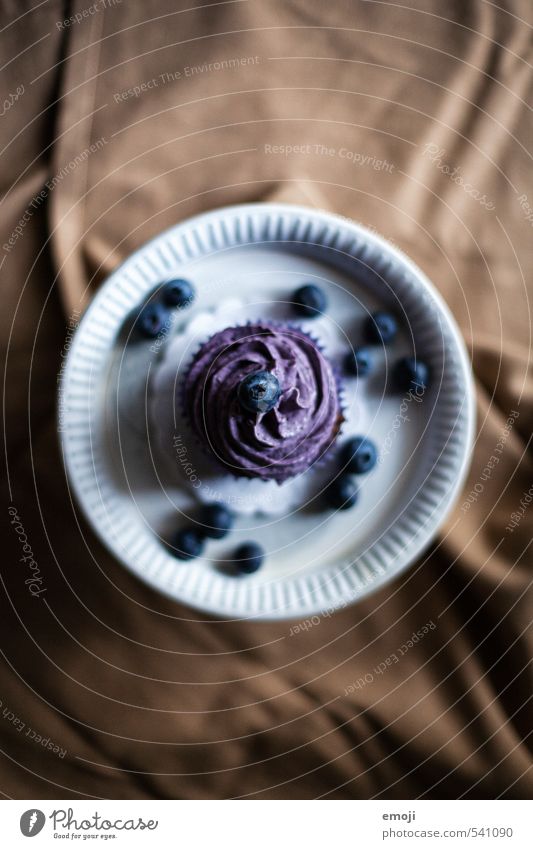 cupcake Fruit Dough Baked goods Dessert Candy Nutrition Picnic Slow food Finger food Delicious Sweet Blueberry Cupcake Colour photo Interior shot Close-up