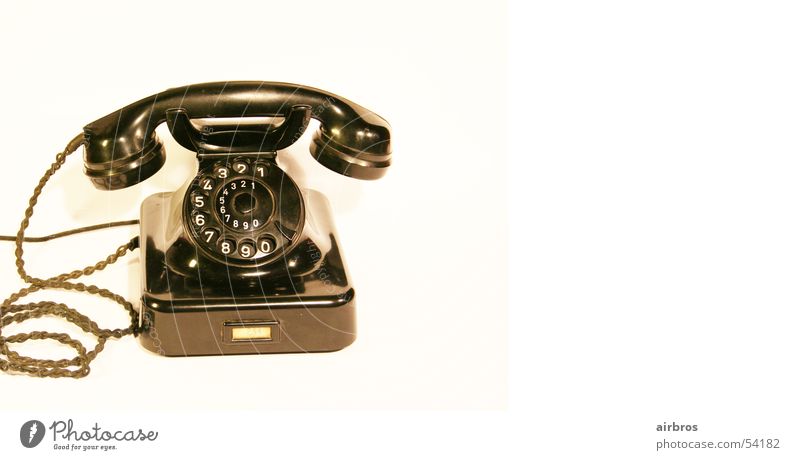 who is ringing? Telephone The fifties Antique Antiquarian Old