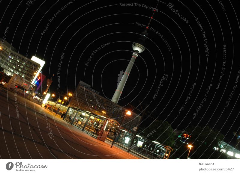 alexanderplatz Alexanderplatz Night Long exposure Light Architecture Berlin Berlin TV Tower