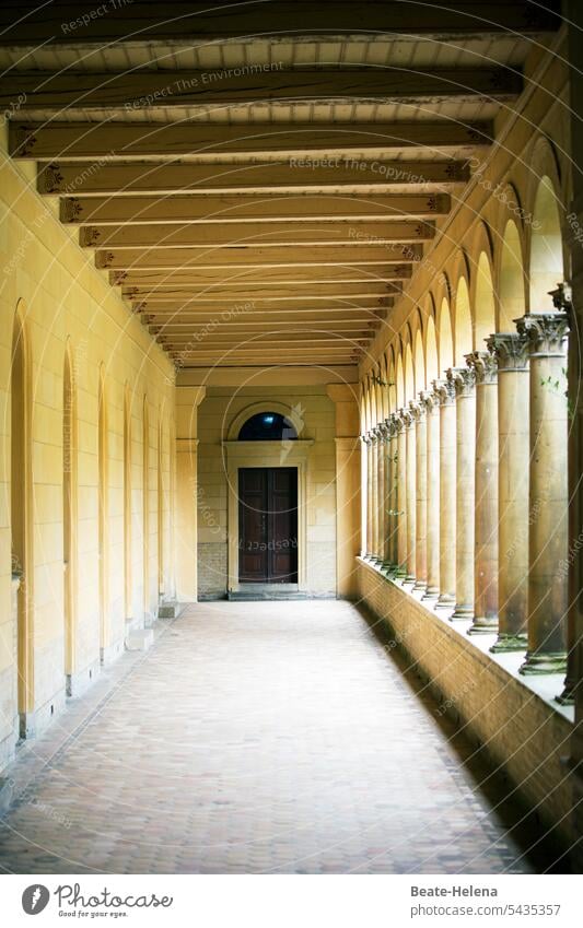 portico Coolness Shadow Historic Architecture columns Manmade structures Facade Vacation & Travel Tourist Attraction Old Exterior shot Escape