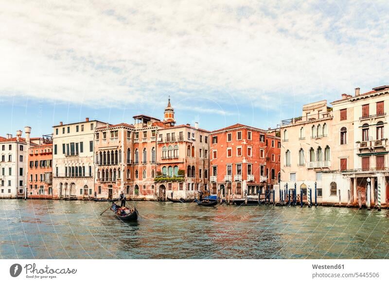 Italy, Venice, Canale Grande typical typically outdoors outdoor shots location shot location shots Architecture Incidental people People In The Background