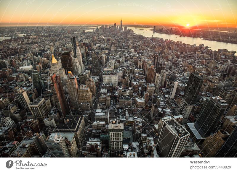 USA, New York City, cityscape at twilight View Vista Look-Out outlook nobody city view city pictures city views urban view of the city City Views cityview