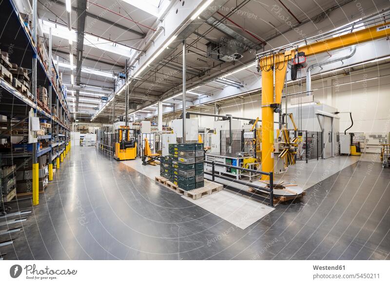 Factory shop floor technology technologies engineering production hall fabrication productions economy economics interior interior view Germany indoors