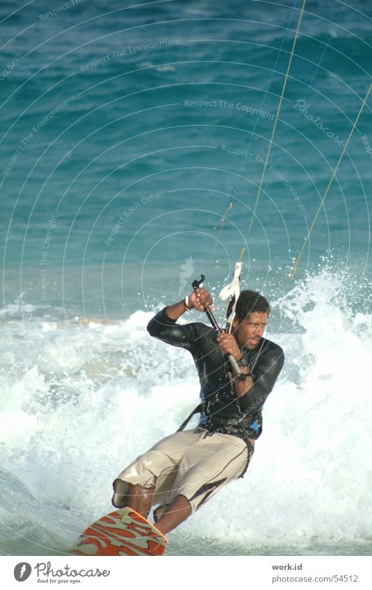 showman Ocean Kiting Sal Cabo Verde Summer Wet Black Water Sports Flying