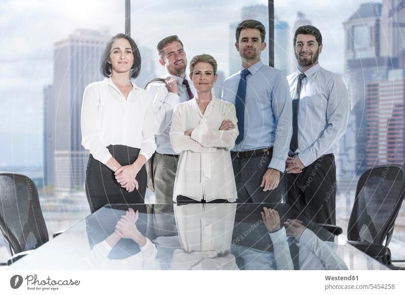 Portrait of confident businessmen and businesswomen in conference room Business Meeting business conference meeting colleagues group of people Group
