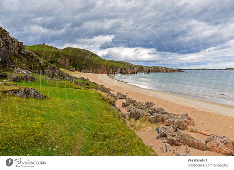 UK, Scotland, Scottish Highlands, Ceannabeinne Beach coast coastline coast area Seacoast seaside day daylight shot daylight shots day shots daytime View Vista