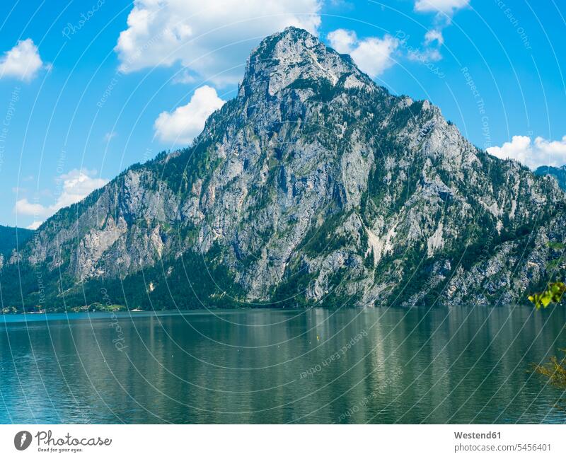 Austria, Salzkammergut, Lake Traunsee cloud clouds copy space impressive monumental idyllic quaint day daylight shot daylight shots day shots daytime lake lakes