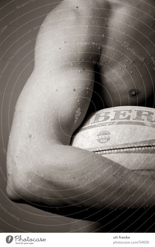 Rugby05 Rugby player Rugby ball Man Masculine Naked Driver's cab Nude photography Musculature Ball Sports Sportsperson