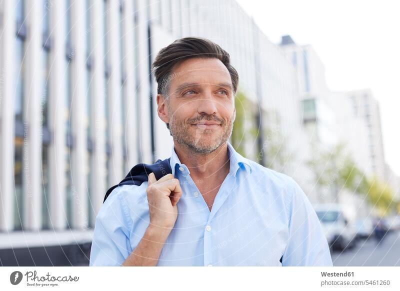 Portrait of relaxed businessman with stubble Unshaven relaxation portrait portraits Businessman Business man Businessmen Business men beard people persons