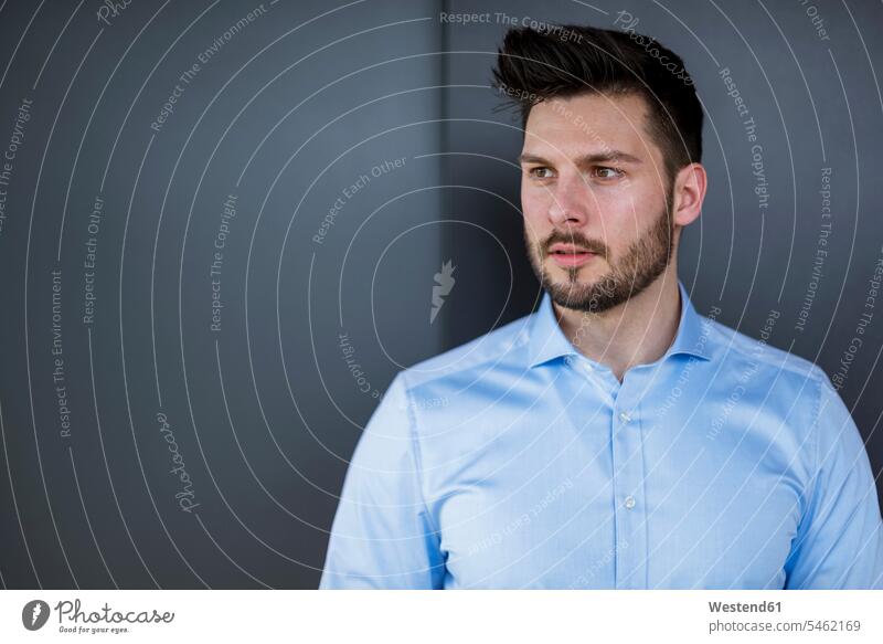 Bearded businessman looking away portrait portraits beard Businessman Business man Businessmen Business men look away people persons human being humans