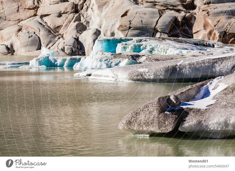 Switzerland, Valais, Alps, Rhone glacier nobody glacier melting glacial recession glacial ice ice melt Rhone Glacier nature natural world Glacial Lake