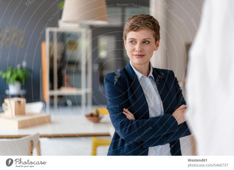 Portrait of confident businesswoman in office human human being human beings humans person persons caucasian appearance caucasian ethnicity european 1