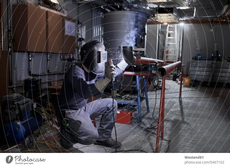 Welder at work human human being human beings humans person persons caucasian appearance caucasian ethnicity european 1 one person only only one person adult