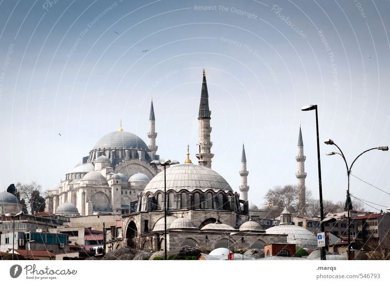 Istanbul City Center Vacation & Travel Tourism Trip Sightseeing City trip Culture Cloudless sky Summer Beautiful weather Turkey Downtown Manmade structures