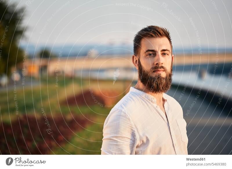 Portrait of a man with beard at a riveriside human human being human beings humans person persons caucasian appearance caucasian ethnicity european 1