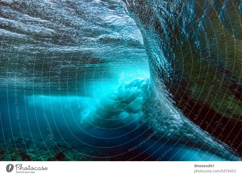 Waves splashing undersea color image colour image Maldives Maldive Islands Asia motion Move moving Movement in motion underwater underwater shot