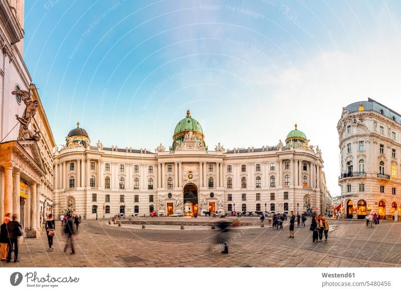 Austria, Vienna, Old Hofburg Travel renaissance renaissance architecture Incidental people People In The Background background person People In Background