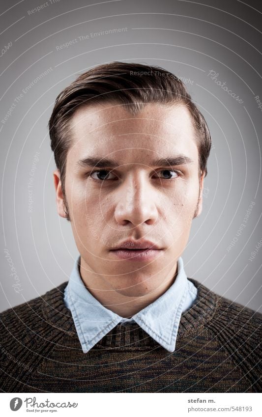 Young Stylish Man Double Face Expression Stock Photo - Image of