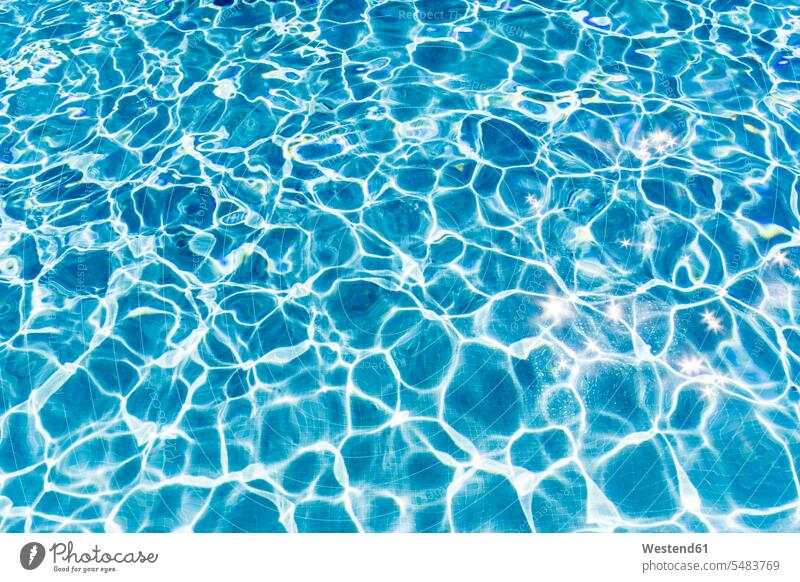 Portrait of plump young woman relaxing in swimming pool - a