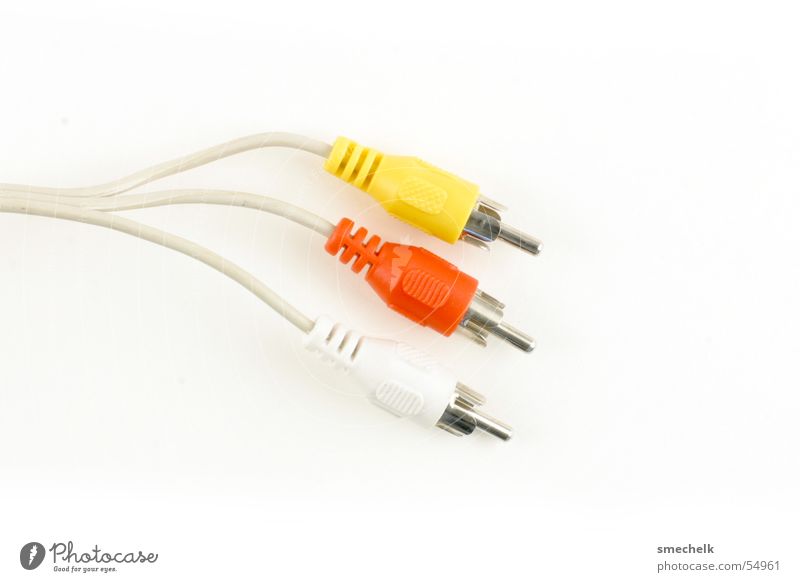 cinch cable Cinch cable Terminal connector Connector Cable yellow-red-white Connection