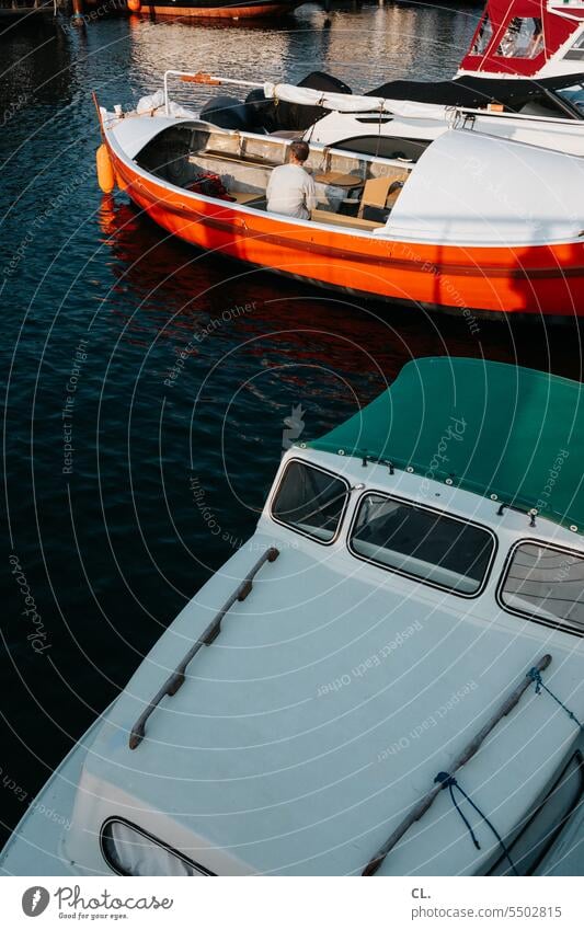 harbor boat Harbour Water tranquillity Ocean Summer