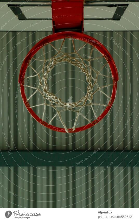 Basket with hole Basketball Basketball basket Leisure and hobbies Sports Basketball arena Fitness Colour photo Ball sports Playing Sporting Complex Athletic