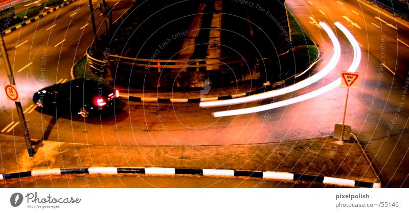 ghost drivers Highway drifer Singapore Turn off Dark Speed Futurism Long exposure Tripod Ghosts & Spectres  Car Mercedes benz Street turn U-Turn Spooky