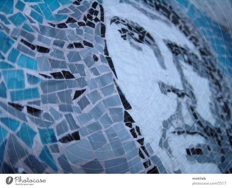 mosaic Mosaic Photographic technology che guevara Reunification Liberate liberation struggle revolutionary Blue