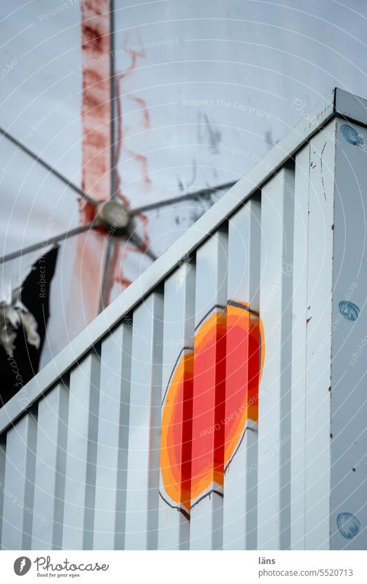 Lost Land Love lll facade Facade Steel Connection Architecture Building Metal Deserted Manmade structures Structures and shapes Pattern Colour photo Shielding