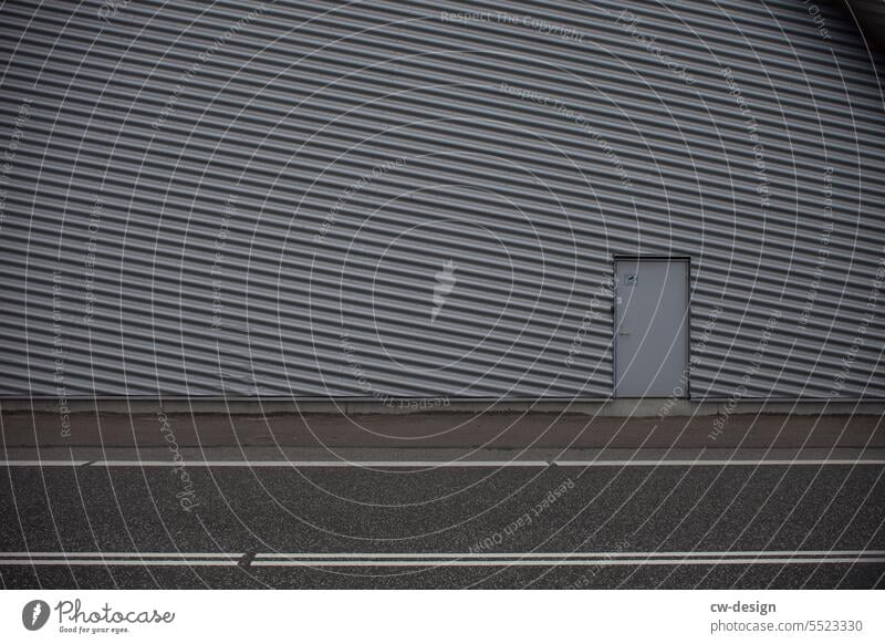 At the port of Aarhus Building Gray door Facade Street aarhus