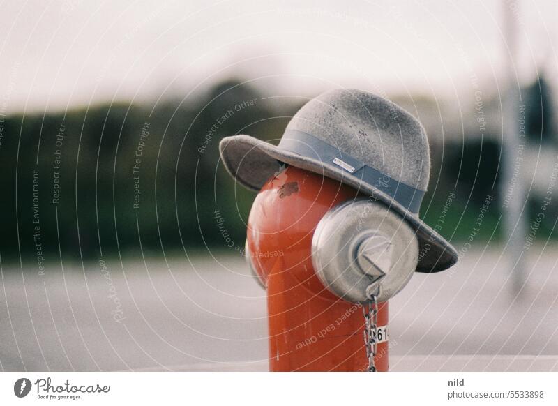 proverbial | old hat Proverb Hat garments Headwear Fire hydrant left Outfit Style Fashion Accessory felt hat Felt Bavaria Costume traditional hat Theresienwiese