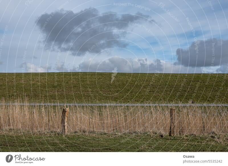 dyke Dike Ocean coast North Sea coast Fence