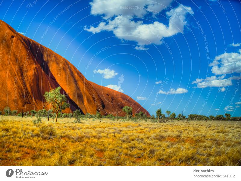 Parallewelt / mountainside and nature at Uluru. Slope Mountain Nature Exterior shot Landscape Rock Sky Environment Clouds Deserted Colour photo Summer