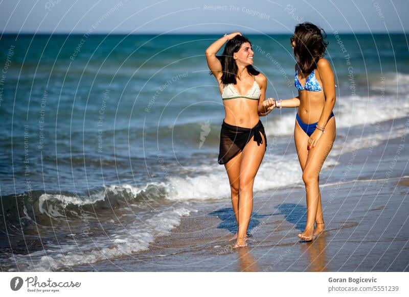 Teenage Wearing Bikini at the Beach. Stock Photo - Image of shore