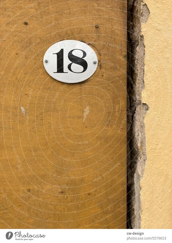 18 House number Digits and numbers Signs and labeling House (Residential Structure)