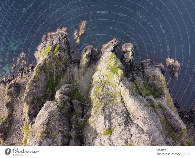 Nordkapp coast North Cape Norway Ocean Rock steep coast