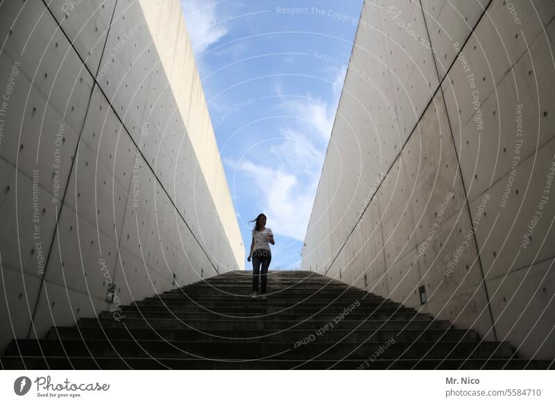 come down Stairs Upward Downward Architecture Wall (barrier) Manmade structures Lanes & trails Concrete wall Above Target Steep Building Descent step Lonely