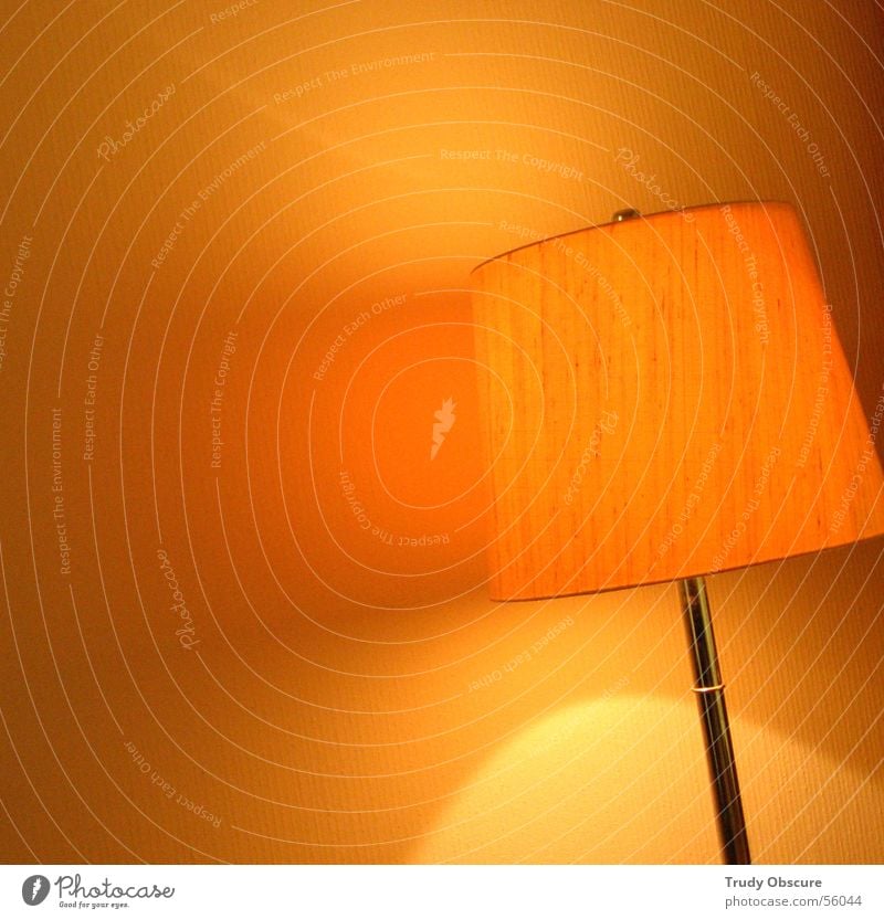 room service Interior design Lamp Room Living room Umbrella Bright Round Yellow Wall (building) Lampshade Orange Interior shot Structures and shapes Light