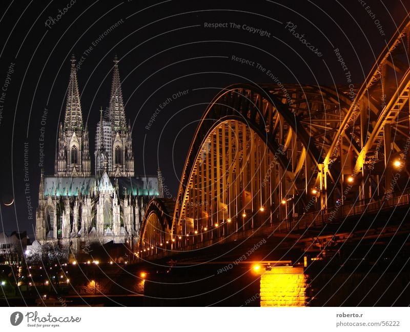 I'm going to hell. Cologne Night Light Dome Bridge