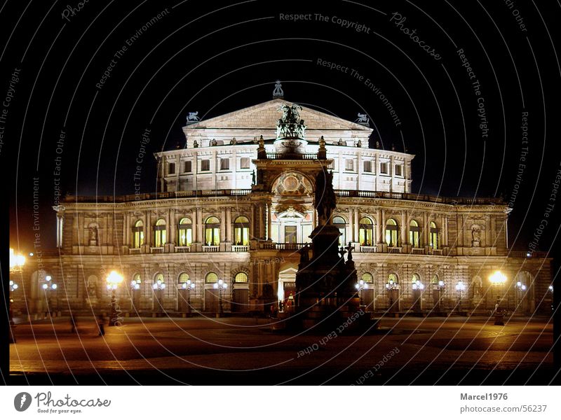 Semproper Dresden Semper Opera Night dresden at night