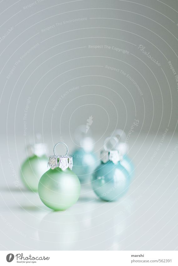 the balls are polished Leisure and hobbies Flat (apartment) Sign Turquoise Christmas & Advent Glitter Ball Glittering Small Shallow depth of field