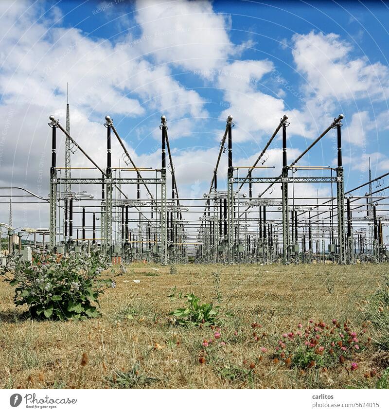 high voltage stream Tension Energy transformer station Pole Cable Transmission lines Electricity Technology Energy industry Power transmission Energy crisis