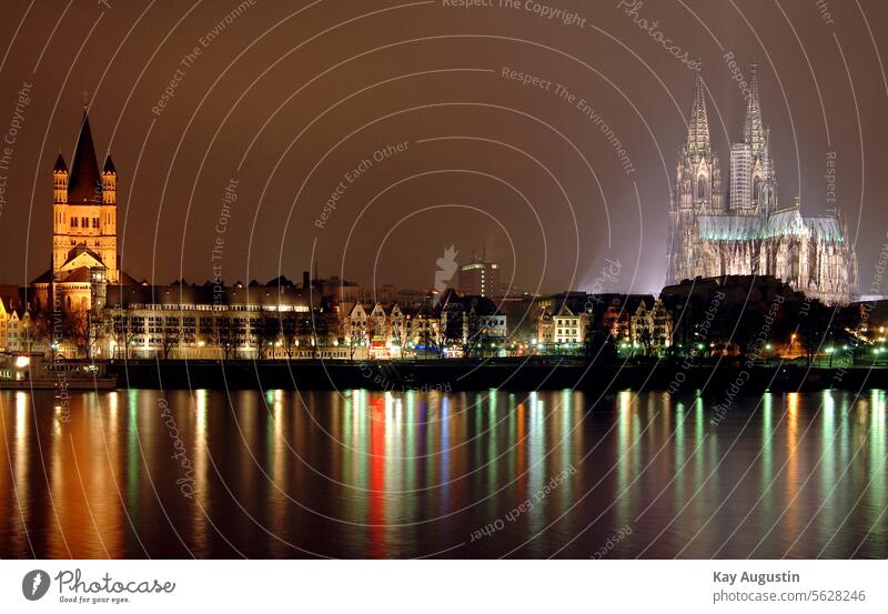 Cologne night view Cologne old town Cologne night shots Cologne photography Cologne evening atmosphere Cologne Cathedral Church Night view of Cologne's old town